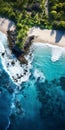Aerial Oasis Photography: Stunning Beach Views In 8k Hdr
