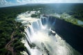 Aerial view of the stunning Iguazu Falls a