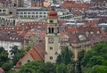 Aerial photography of Stuttgart Feuerbach Royalty Free Stock Photo