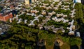 Aerial view of Stuyvesant Town and Peter Cooper Village New York City