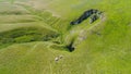 Aerial view of the subterranean river, Ponor, Stara planina mountain, Serbia Royalty Free Stock Photo