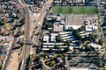 Aerial view of Suburban California Royalty Free Stock Photo