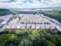 Aerial view of Suburban condo in Southern United States Royalty Free Stock Photo
