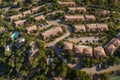 Aerial view of suburban neighborhood Royalty Free Stock Photo