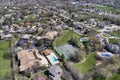 Aerial View of Suburban Neighborhood Royalty Free Stock Photo