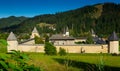 Aerial view of Sucevita Monastery, Romania Royalty Free Stock Photo