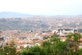 Aerial view of of Sucre, Bolivia with mountains visible in the b Royalty Free Stock Photo