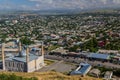 Aerial view of Sulaiman-Too Mosque in Osh, Kyrgyzst Royalty Free Stock Photo