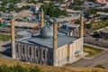 Aerial view of Sulaiman-Too Mosque in Osh, Kyrgyzst Royalty Free Stock Photo