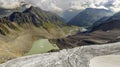 Aerial View of Sulzenau Lake Stubai Alps,Tyrol Royalty Free Stock Photo