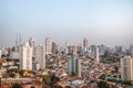 Aerial view of Sumare and Perdizes neighborhood in Sao Paulo - Sao Paulo, Brazil Royalty Free Stock Photo