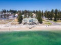 Aerial view of the sunny city of Perth, Australia. Royalty Free Stock Photo