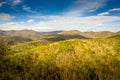 Aerial view sunset in Georgia Mountains Royalty Free Stock Photo