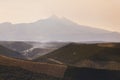 Aerial View On Sunset Of National Park Cotopaxi Royalty Free Stock Photo