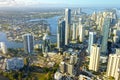 Aerial view of Surfers Paradise Gold Coast Queensland Australia Royalty Free Stock Photo