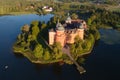 Gripsholm castle aerial view Royalty Free Stock Photo