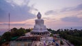 aerial view sweet sunset at Phuket big Buddha. Ã¯Â»Â¿ Royalty Free Stock Photo