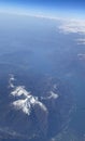 Aerial view of the Swiss Alps