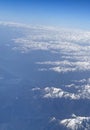 Aerial view of the Swiss Alps