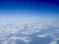 Aerial view of the Swiss Alps