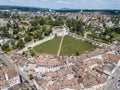 Aerial view of the Swiss old town Schaffhausen, Royalty Free Stock Photo