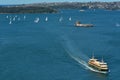 Aerial view of Sydney Harbour in Sydney New South Wales Australia Royalty Free Stock Photo