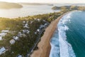 Aerial view of Sydneys Northern Beaches Palm Bech