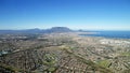 Aerial View of Table Top Mountain and Cape Town South Africa Royalty Free Stock Photo