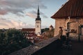 The Aerial View of Tallinn Old Town, Estonia Royalty Free Stock Photo