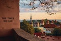 The Aerial View of Tallinn Old Town, Estonia Royalty Free Stock Photo