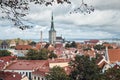 The Aerial View of Tallinn Old Town, Estonia Royalty Free Stock Photo