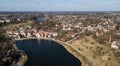 Aerial view of Talsi town, Latvia Royalty Free Stock Photo