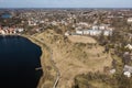 Aerial view of Talsi town, Latvia Royalty Free Stock Photo