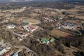 Aerial view of Talsi town, Latvia Royalty Free Stock Photo