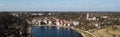 Aerial view of Talsi town, Latvia Royalty Free Stock Photo