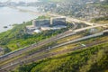 Aerial view of tampa bay Royalty Free Stock Photo