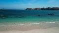 Aerial view of Tanjung Aan Beach in Lombok, Indonesia Royalty Free Stock Photo