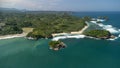 Aerial View of Tanjung Penyu Mas Beach, East Java - Indonesia