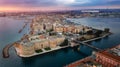 Aerial view of Taranto city Royalty Free Stock Photo