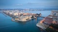 Aerial view of Taranto city, Puglia Royalty Free Stock Photo
