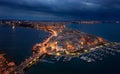 Aerial view of Taranto old city Royalty Free Stock Photo