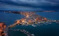 Aerial view of Taranto old city Royalty Free Stock Photo