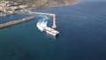 Aerial view of Tarifa Ferry trip to Tangier Africa Marruecos