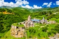 Aerial view of Tatev monastery in Armenia