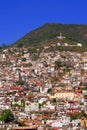 Aerial view of the city of taxco, in Guerrero I