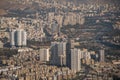 Aerial view of Tehran city, Iran