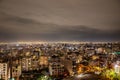 Aerial view of Tehran cityscape with multiple buildings in Iran