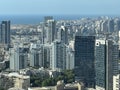 Aerial view of Tel Aviv in Israel Royalty Free Stock Photo