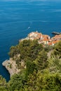 Aerial view of Tellaro village - La Spezia Liguria Italy Royalty Free Stock Photo