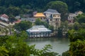 Aerial view of Temple of the Sacred Tooth Relic in Kandy, Sri Lan Royalty Free Stock Photo